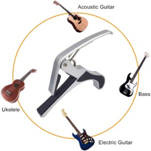 Guitar Accessories Include Acoustic Guitar Strings, Capo, 3-in-1 Restring Tool, Picks, Pick Holder, Bridge Pins, Nuts & Saddles, Finger Protector, Finger Picks (g220809)