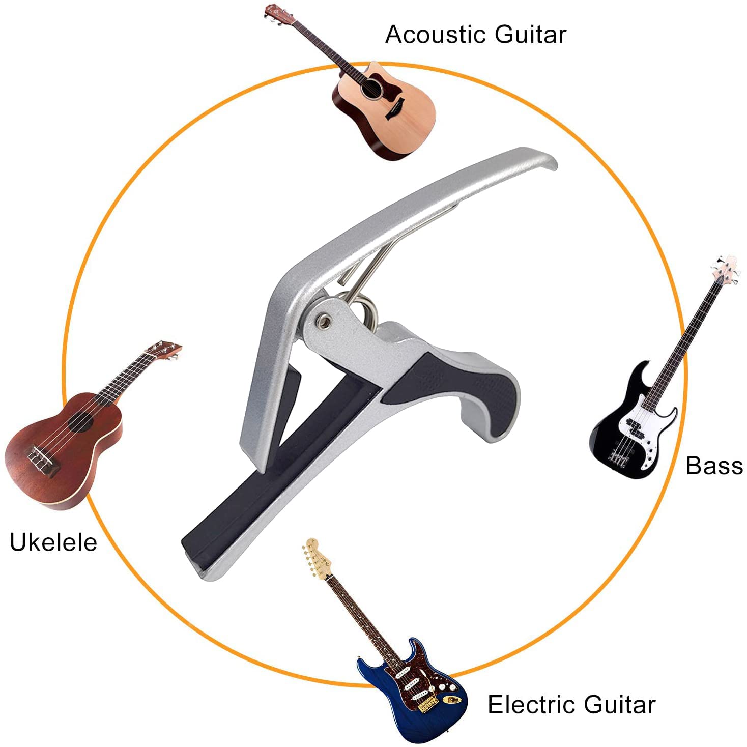 Guitar Accessories Include Acoustic Guitar Strings, Capo, 3-in-1 Restring Tool, Picks, Pick Holder, Bridge Pins, Nuts & Saddles, Finger Protector, Finger Picks (g220809)