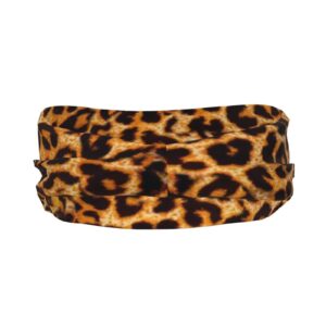 AMRANDOM Animal Leopard Print Sports Headband for Men Sweatband Headband for Running, Cycling, Yoga, Basketball, Stretchy Moisture Wicking Hairband