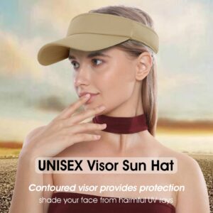 NTLWKR Sun Visor Hat Adjustable Velcro Outdoor Sports Cap for Men Women Adults