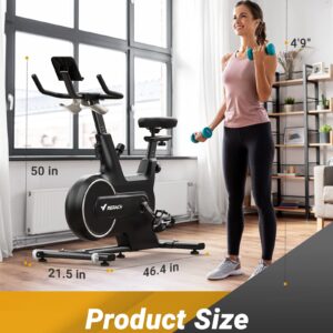 MERACH Indoor Cycling Bike, Exercise Bike for Home with Magnetic Resistance, Bluetooth Stationary Bike, Tablet Holder, CC