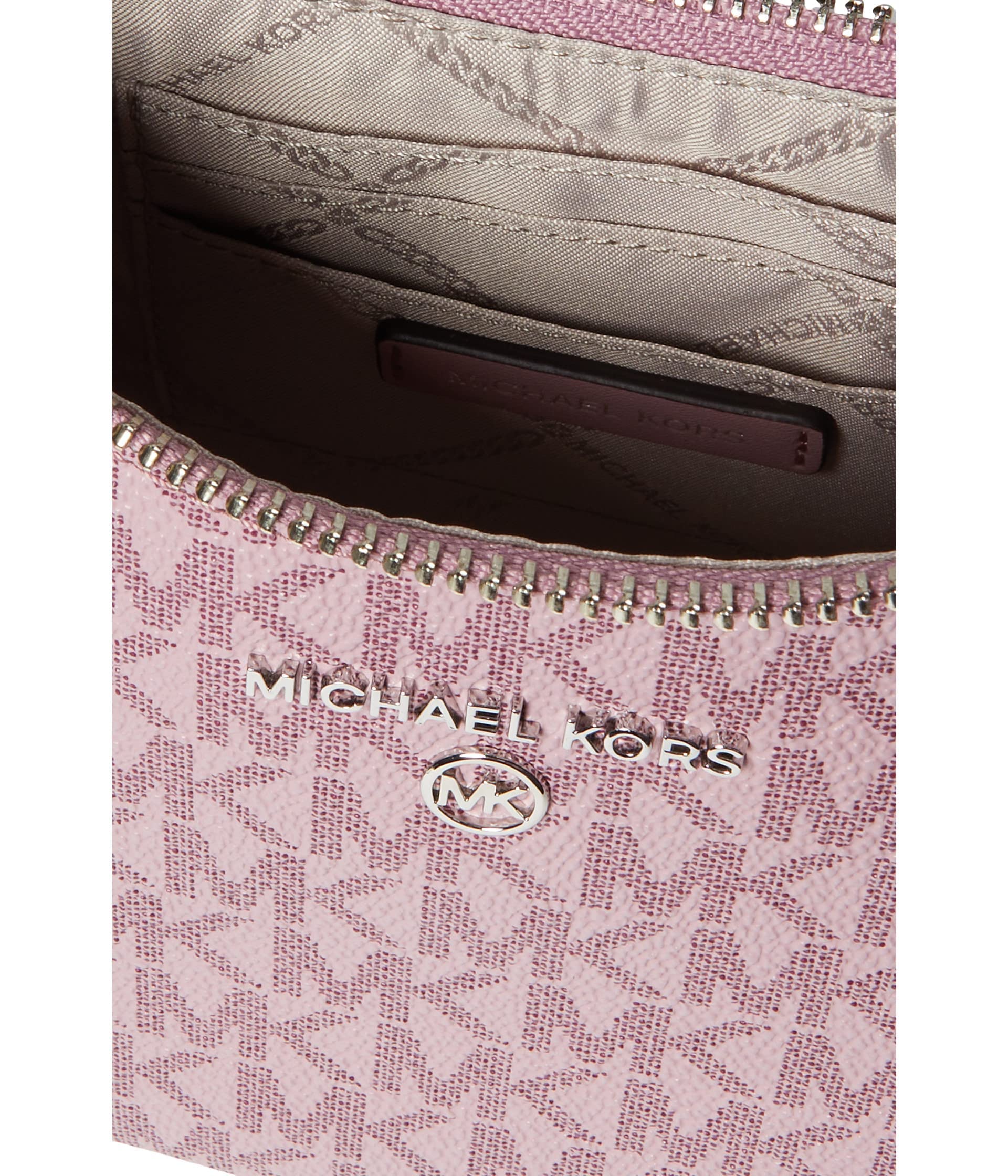 Michael Kors Jet Set Charm Small Chain Pouchette Royal Pink One Size