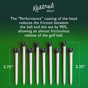 Kestrel Golf - Plastic Golf Tees (15 Pieces) Plastic Golf Tee 3 1/4 Inch (3.25) White