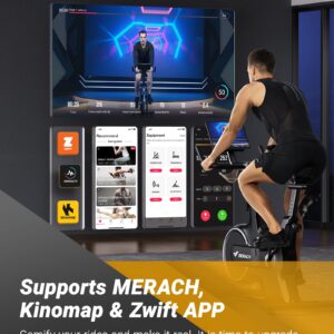 MERACH Indoor Cycling Bike, Exercise Bike for Home with Magnetic Resistance, Bluetooth Stationary Bike, Tablet Holder, CC