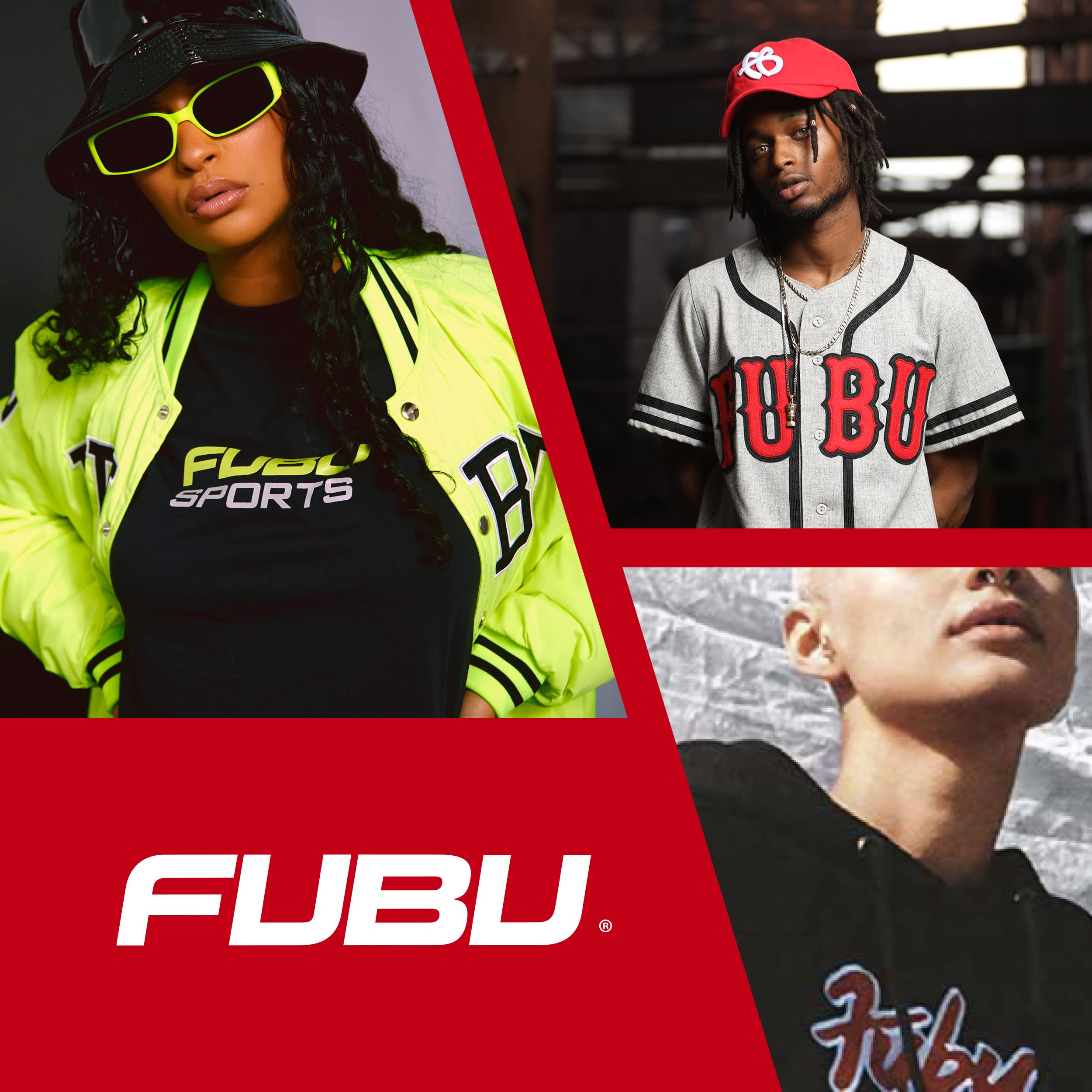 FUBU Bucket, Denim Style Cotton Packable Travel Hat with 3D Embroidered Logo, One Size