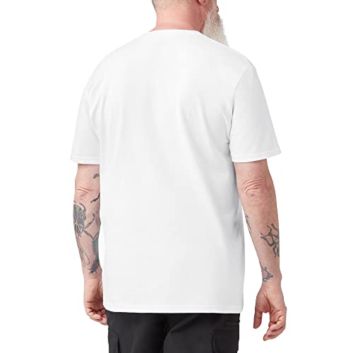 Dickies Men's Short Sleeve Wordmark Graphic T-Shirt, White, 2X