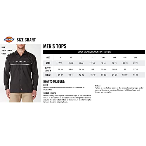 Dickies Men's Big & Tall Long Sleeve Tri-Color Logo Graphic T-Shirt, Knit Black, Large