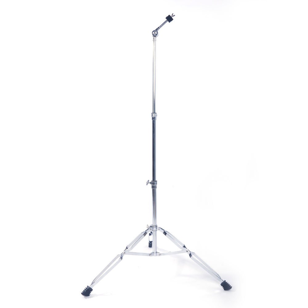 Ktaxon Cymbal Stand with Adjustable Height 27.5"-52.7", Premium Stainless Steel Frame, Double Braced Legs, Rubber Feet