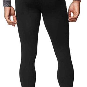 32 Degrees Men's 2-Pack Performance Lightweight Thermal Baselayer Legging Pant, Black/Black, X-Large