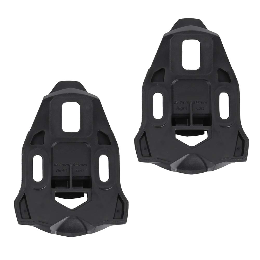 ZPSHYD 1 Pair Bike Cleat Set, Plastic Black Road Bike Cycling Pedal Cleat Lock Anti-Skid Road Bike Cleat for Riding