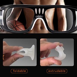 SHEEN KELLY 5 Pcs Silicone Saddle Bridge Nose Pads For Sports Goggles Soft Anti-Slip Replacement Protection Glasses Nosepads