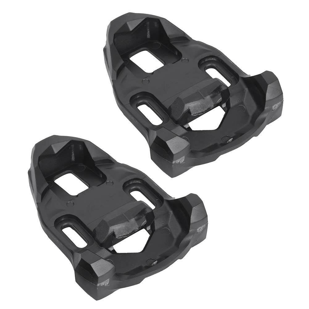 ZPSHYD 1 Pair Bike Cleat Set, Plastic Black Road Bike Cycling Pedal Cleat Lock Anti-Skid Road Bike Cleat for Riding