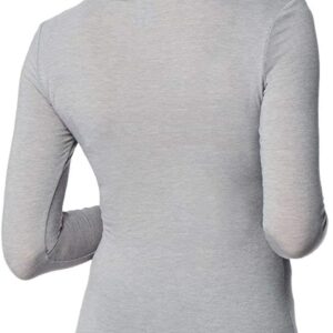 32 Degrees Women's 2 Pack Ultra Light Thermal Baselayer Scoop Top, White/Cloud Cover, Small