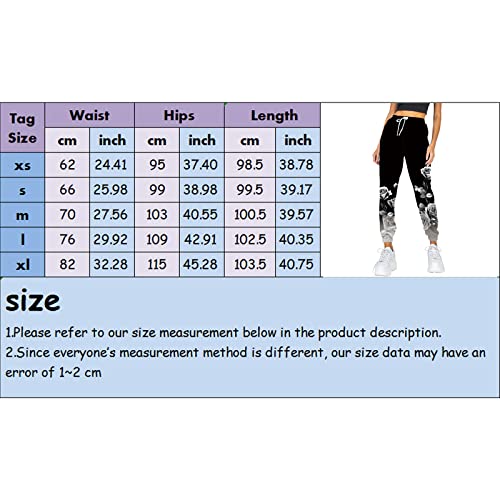 4-Way Stretch Joggers for Women Cotton Jogger Ribber Splicing Lounge Sweat Pants Lounge Pants for Running Jogging Black