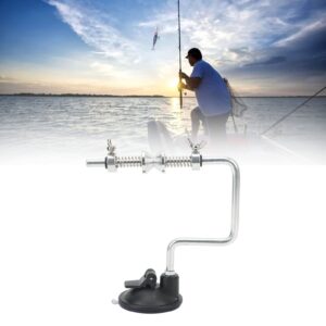 Fish Line Spooler, Fishing Wire Winder System Aluminium Alloy Vacuum Sucking Cup Type Handle Fish Line Winding Tool