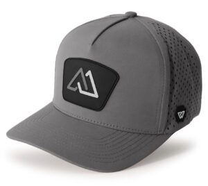 the mountains performance hat- unisex baseball cap - outdoor hats (grey)