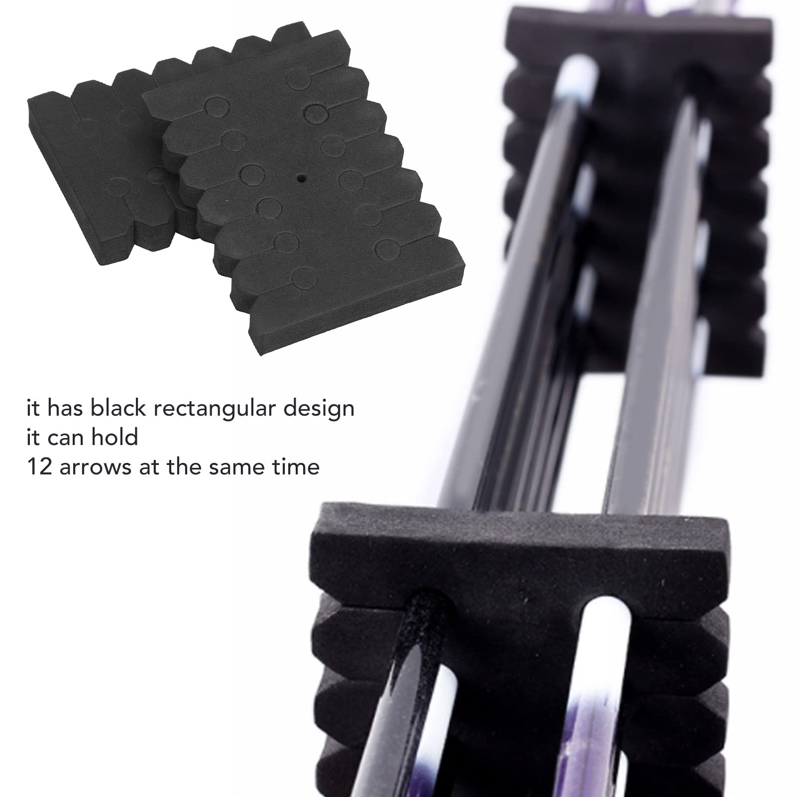 Arrow Rack,20 Pcs EVA Foam Round Arrow Rack 12 Arrow Separator Storage Holder Archery Accessory