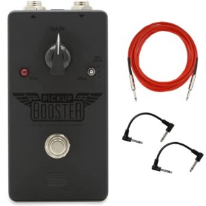 seymour duncan pickup booster pedal bundle with instrument cable and 2 patch cables