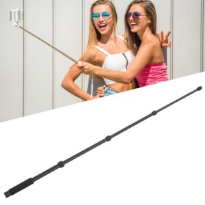 Portable Mic Boom Pole Arm, Stretchable Handheld Microphone Holder Pole, Soft Foam Handle Mic Extension Arm with Universal 1/4" Interface, 3kg Load (5 Knots)