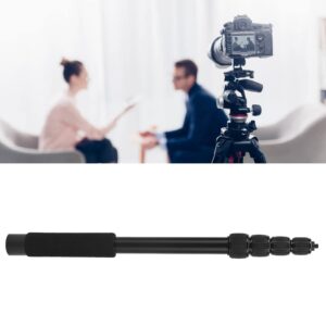 Portable Mic Boom Pole Arm, Stretchable Handheld Microphone Holder Pole, Soft Foam Handle Mic Extension Arm with Universal 1/4" Interface, 3kg Load (5 Knots)