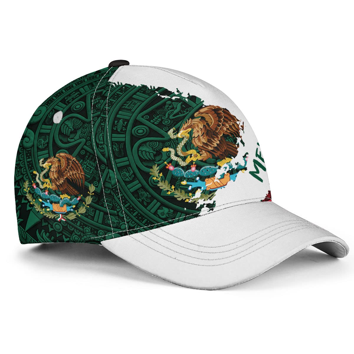 Hieprints Mexico Hat, Mexican Hats for Men Women, Mexico Eagle Flag Baseball Caps Snapback, Gorras De Mexico para Hombres (Mexico Flag 1)