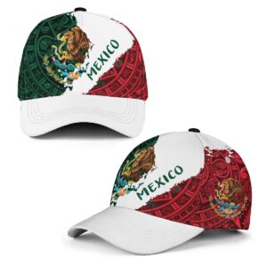 Hieprints Mexico Hat, Mexican Hats for Men Women, Mexico Eagle Flag Baseball Caps Snapback, Gorras De Mexico para Hombres (Mexico Flag 1)