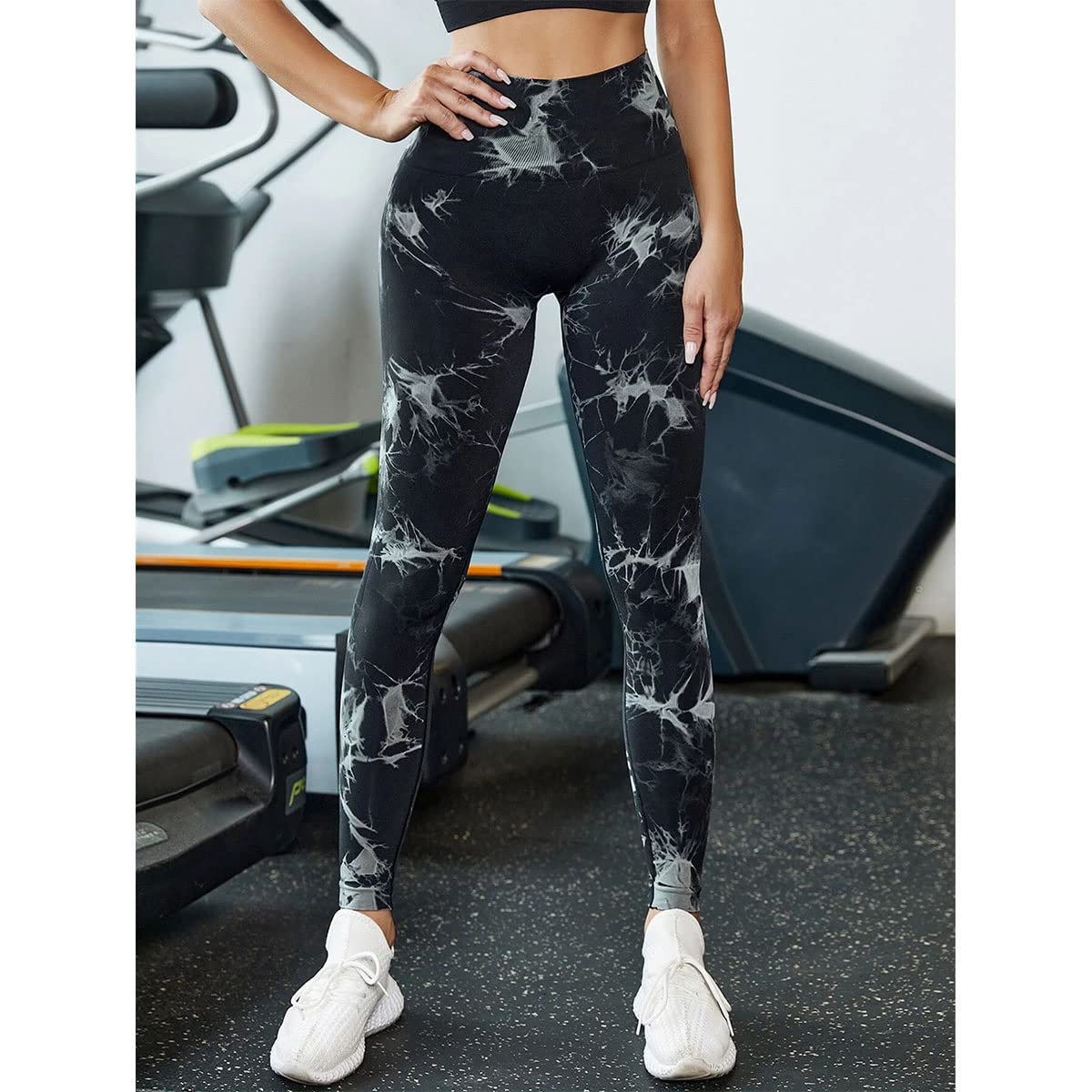 Leggings for Women Ladies Yoga Pants Abdominal Tightening Butt Lift Exercise Running Workout Leggings for Women Black