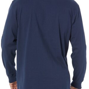 Dickies Men's Long Sleeve Wordmark Graphic T-Shirt, Ink Navy, 2X