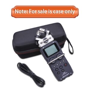 LTGEM EVA Hard Case for Zoom Tascam DR-05X / Zoom H5 4-Track Portable Recorder - Travel Protective Carrying Storage Bag