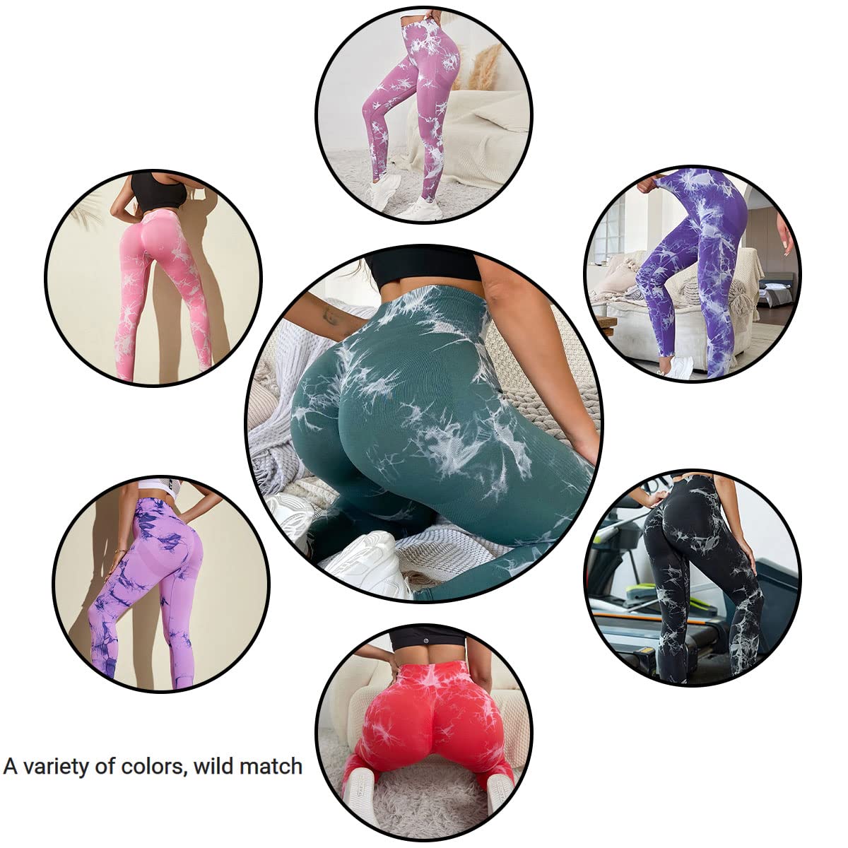 Leggings for Women Ladies Yoga Pants Abdominal Tightening Butt Lift Exercise Running Workout Leggings for Women Black