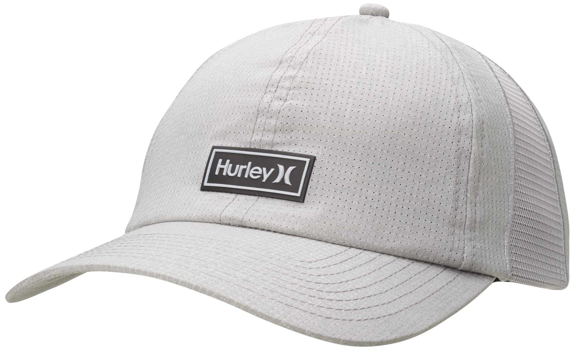 Hurley Men's Baseball Cap - Compact One & Only Snap Back Hat, Size One Size, Wolf Grey