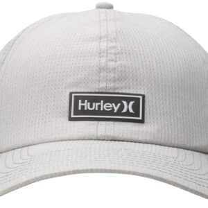 Hurley Men's Baseball Cap - Compact One & Only Snap Back Hat, Size One Size, Wolf Grey