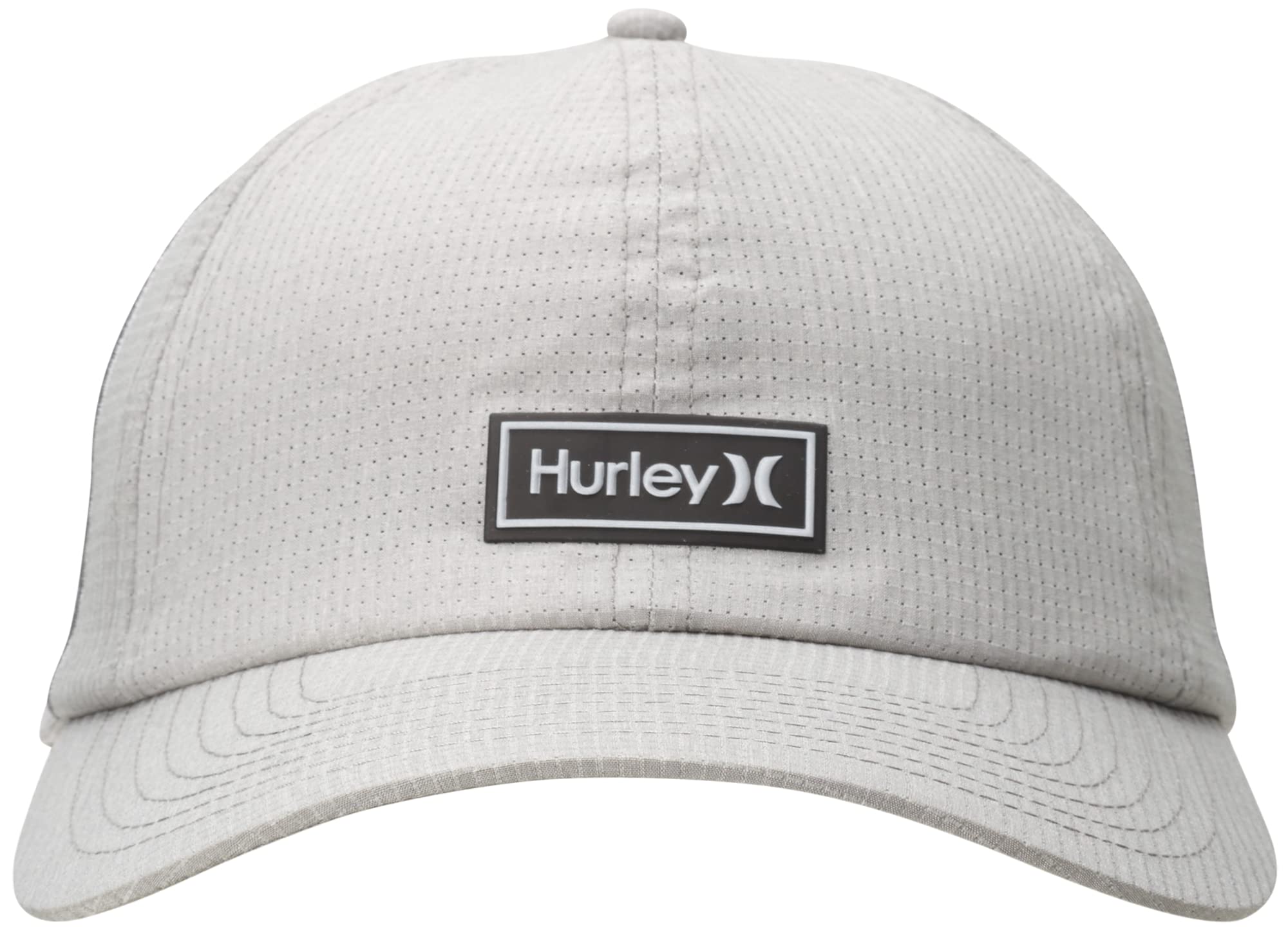 Hurley Men's Baseball Cap - Compact One & Only Snap Back Hat, Size One Size, Wolf Grey