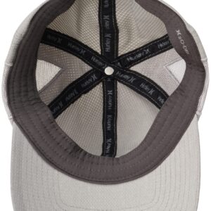 Hurley Men's Baseball Cap - Compact One & Only Snap Back Hat, Size One Size, Wolf Grey