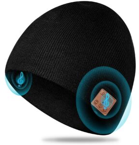 dolxico bluetooth beanie for men beanies hats unique mens gifts ideas stocking stuffers adults christmas birthday music bluetooth hat personalized gifts for men women teens black