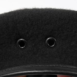 Gajaous British Military Berets for Men and Women,Wool and Leather Beret Hats,Multiple Colours Army Beret (Black,Red,Green,Navy Blue,Dark Green,Wine Red)