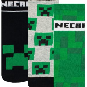 Minecraft Boys Socks Pack of 3 Multicolor 7-9