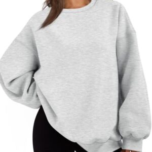 EFAN Hoodies for Women Sweatshirts Oversized Sweaters Winter Outfits Clothes Fall 2024 Casual Soft Gym Fashion Pullover Tops Grey M