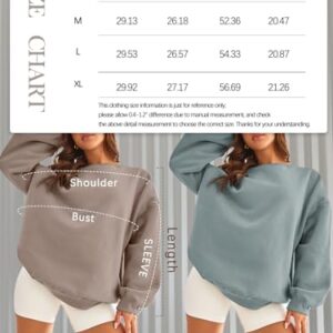 EFAN Hoodies for Women Sweatshirts Oversized Sweaters Winter Outfits Clothes Fall 2024 Casual Soft Gym Fashion Pullover Tops Grey M