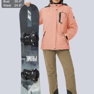 MAGCOMSEN Winter Jackets for Women Skiing Jacket Waterproof Insulated Ski Jackets Thermal Snow Jackets Mountain Snowboarding,S