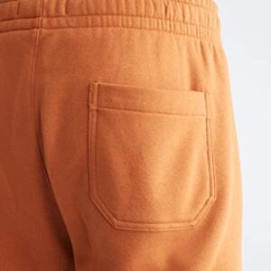 Calvin Klein Men's Monogram Logo Fleece Shorts Caramel Brown