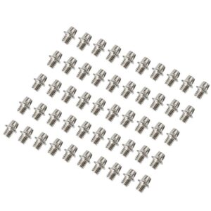 50 Pieces M4*7.5mm Bike Pedal Bolts Stainless Steel Anti Slip Bicycle Pedal Screw Pins Fixed Studs for Pedal Pin Replacement