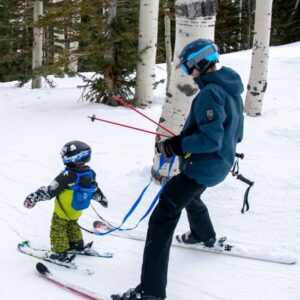 skiguard Ski Harness Trainer for Kids: Teach Your Child The Speed Control of Skiing and Snowboarding - Shock Absorbing Leashes - Mini Backpack - Adjustable Seat Harness - Perfect for Beginners