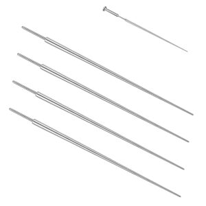 zs 18/16/14g g23 titanium insertion pin taper for nose ear navel lip threadless piercings jewelry kit, 4pcs push in body piercing stretching kit assistant tool (18g)