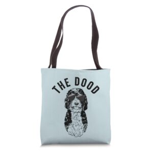 The Dood Bernedoodle Mom Doodle Dog Dad Tote Bag