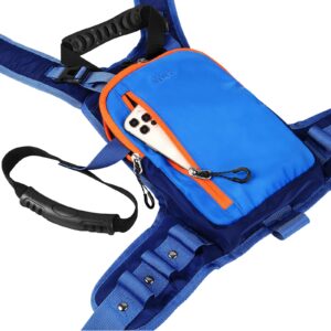 LUCKY CLOVER Ski Harness for Kids: Learn to Ski Safely and Teach Your Child The Fundamentals of Skiing and Snowboarding, Skiing Training Equipment with Backpack and Shock Absorbing Leashes