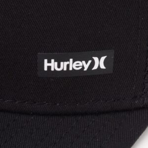 Hurley Men's Caps - Flat Brim Snap Back Baseball Cap Supply Trucker Hats for Men, Size One Size, Black