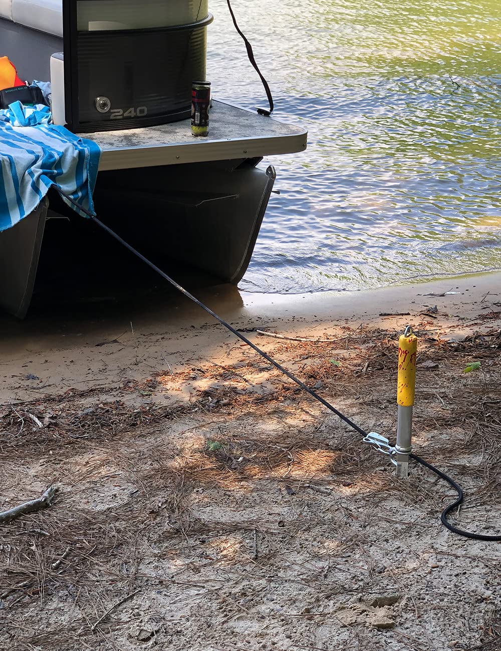 TFORESTER Stainless Steel Anchor Hook Slide Hook Boat Hook Knotless Anchor System Easy to Use with Quick Release (Rope Not Included) Holds 9000 lb