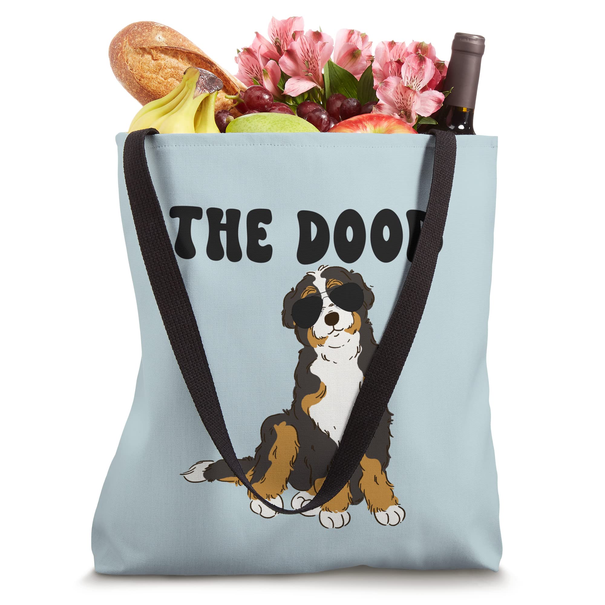 The Dood Bernedoodle Mom Doodle Dog Dad Tote Bag