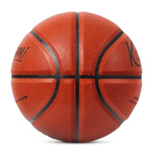 Kuangmi Authentic Series Basketball,Made for Indoor & Outdoor Game Ball,Composite Leather,Men's Official Size 7 29.5", Brown